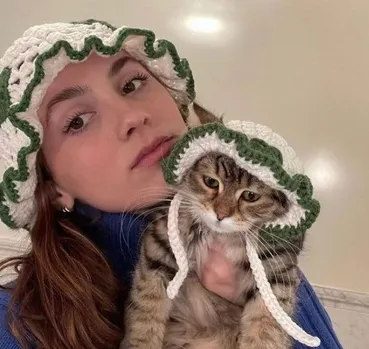 Kit chapeu para gato e dona